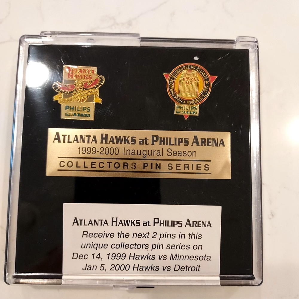 Atlanta Hawks At Phillips Arena 1999-2000 Inaugural Season Collector Pin Set